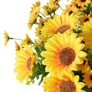 Bouquet de Girassóis Artificiais Sol Dourado - Linha Casa & Decor