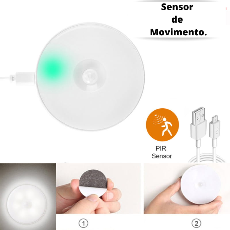 Luz Noturna LED com sensor Casa Tech